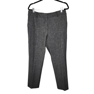 NEW Ann Taylor Factory The Ankle Signature Grey Subtle Pattern Dress Pan…